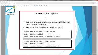 Oracle Database 12c SQL Certified Associate 1Z0-071 : Old Joins: outer join