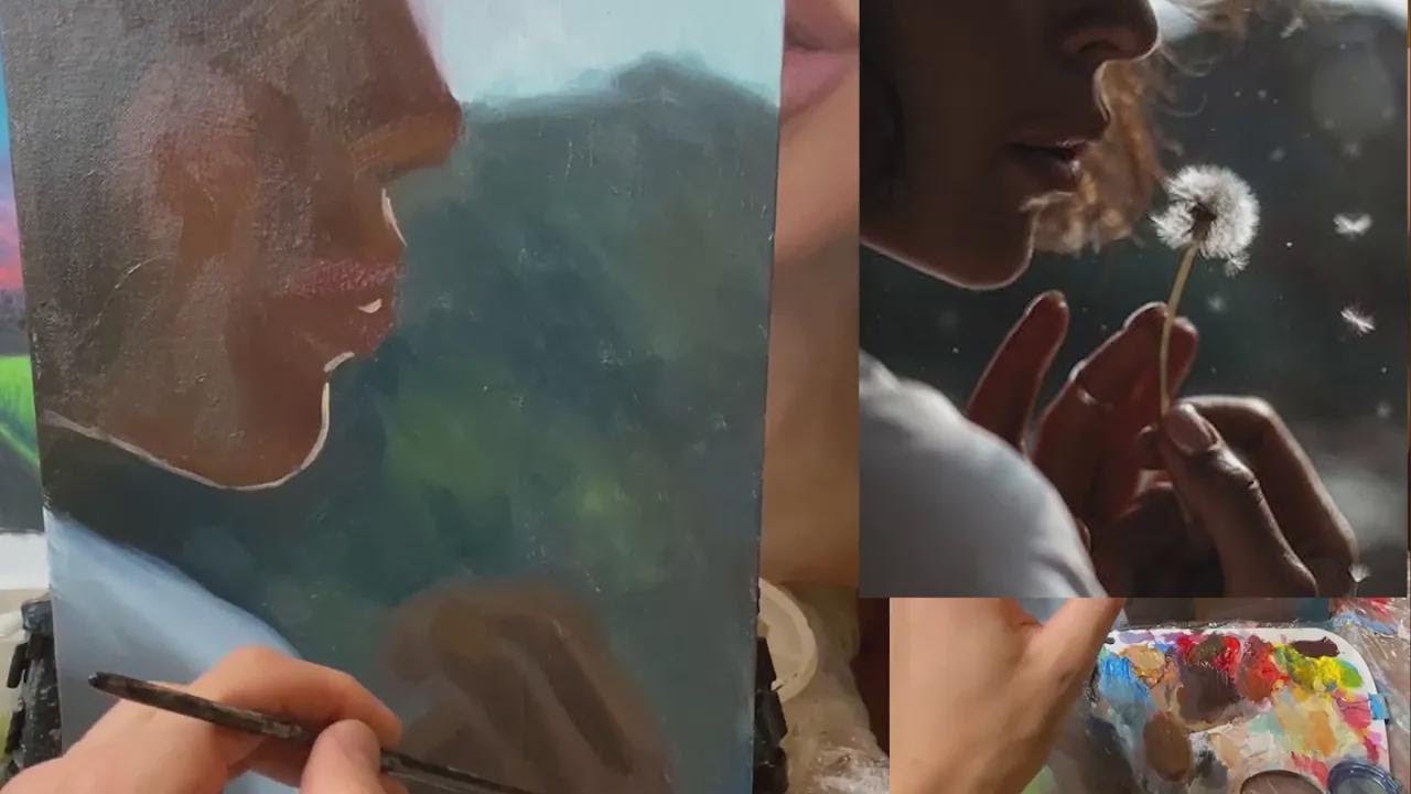 How to Paint: Oil Painting Tutorial – Girl on the Beach for Beginners