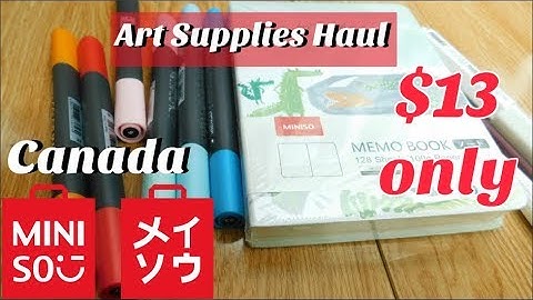 Miniso Art Supplies Haul