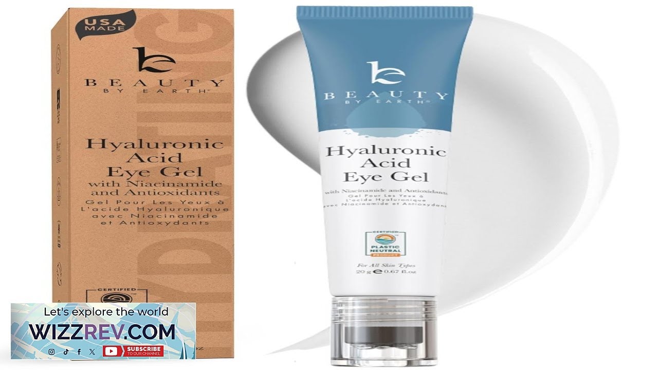 Beauty by Earth Under Eye Cream Cooling Anti Aging Hyaluronic Acid Eye