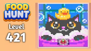 Food Hunt Pixel puzzle level 421 walkthrough solution gameplay 