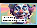 Cadence interpolation for Deforum in ComfyUI AI, smooth animation, consistent and coherent