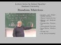 Random Matrices: Introduction