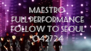 (4K) MAESTRO BY SEVENTEEN FULL PERFORMANCE FOLLOW AGAIN TO SEOUL DAY 1