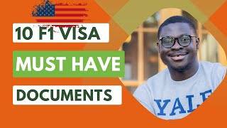 All the Most important  F1 J1 visa documents you must have