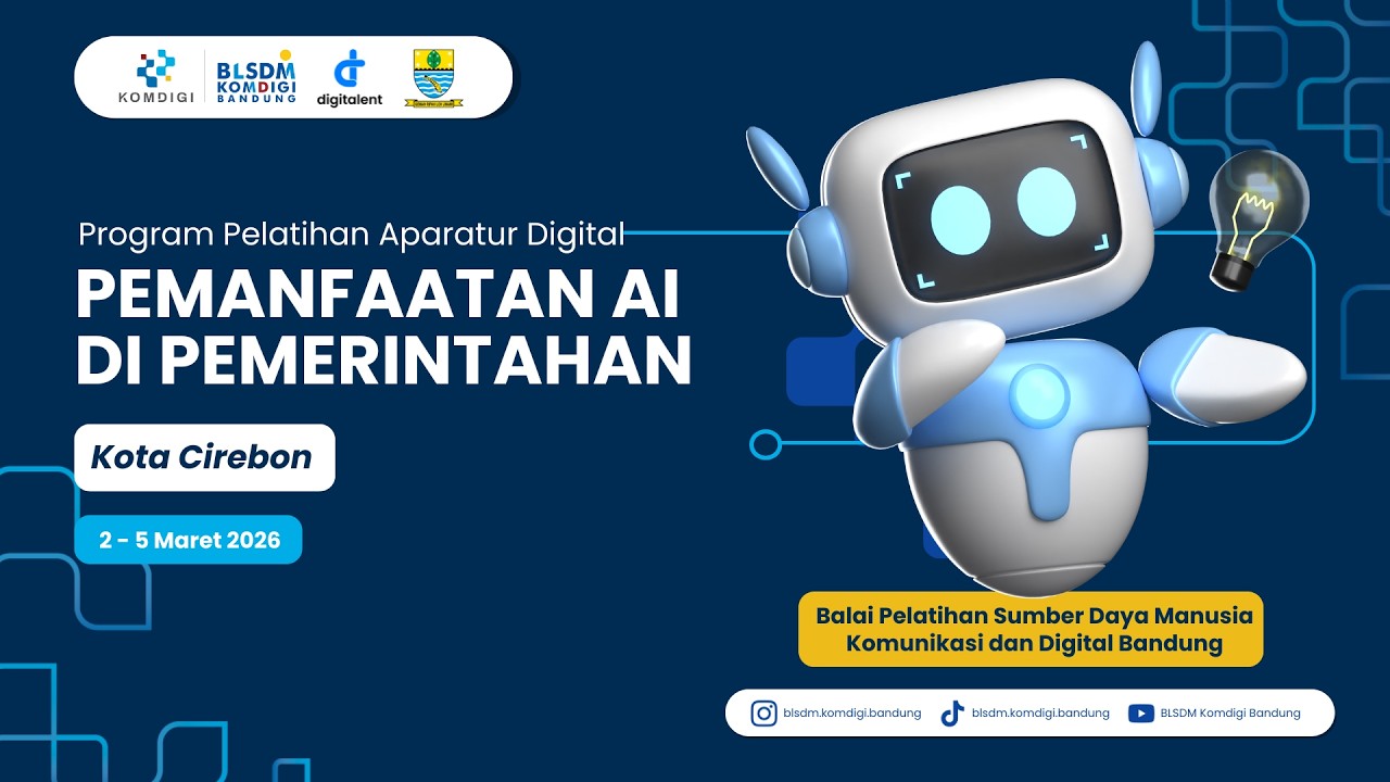 Pembukaan Pelatihan Aparatur Digital Pemanfaatan AI di Pemerintahan Batch 2 Kota Cirebon