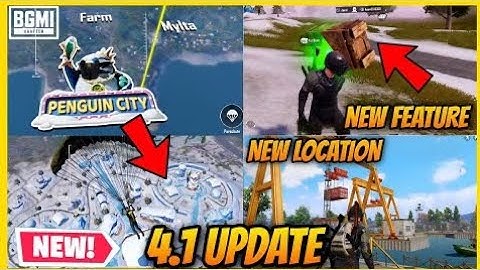 BGMI 4.1 UPDATE WINTER THEME MODE - PENGUIN CITY FIRST LOOK AND NEW FEATURES