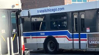 CTA On Board Riding 2008 New Flyer D40LF Bus 1848 on Route 201 Central/Ridge to Howard CTA