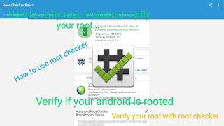 How to verify root - (with root checker) check root android - (How to use root checker) screenshot 2