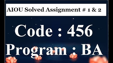 AIOU Code 456 Solved Assignment No 1 & 2 Spring 2025 | Social Business Taxation
