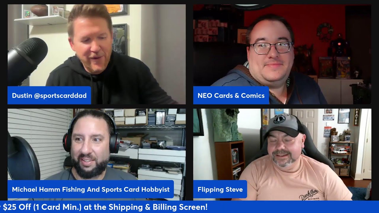 OFF CENTERED HOBBY, CARDS, SPORTS LIVESTREAM.  WATCH US INSTEAD OF PROFESSOR