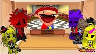 fnaf 1 reaccióna a smg4 Mario play fnaf