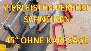 Zierleisten Perfekt Schneiden Gehrungsschere Vs. Feinsäge Stanley-Gehrungslade Einfach Erklärt