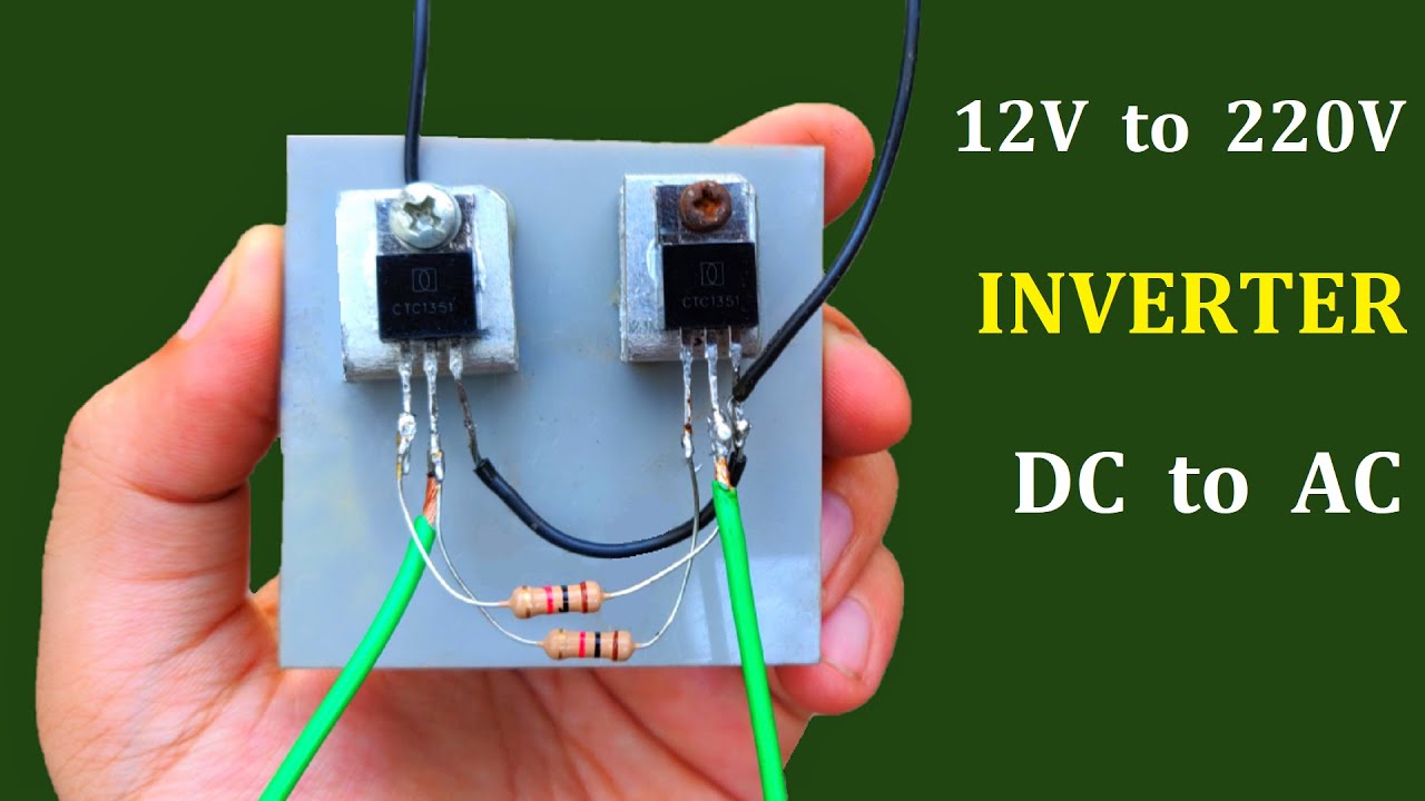 12v DC 220v AC Converter Inverter - School Project Idea 2020 - YouTube