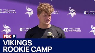 J.J. McCarthy explains why he ran gassers at Vikings rookie camp