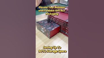 #manufacturer #custom #christmas  #giftbox #packaging #creative #folding #design #save 90% space #uk