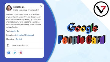 Get Your Name on Google Search Result | Google People Card !