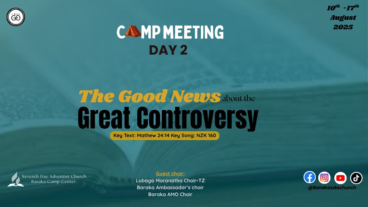 🔴LIVE : Day 2 Afternoon | Camp Meeting 2025 – The Good News about the ...