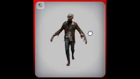 3D Zombie for Blender & unity ect