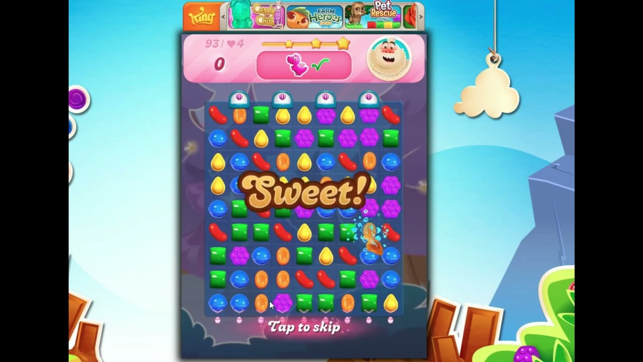 Candy Crush Saga Level 93, 94 | 