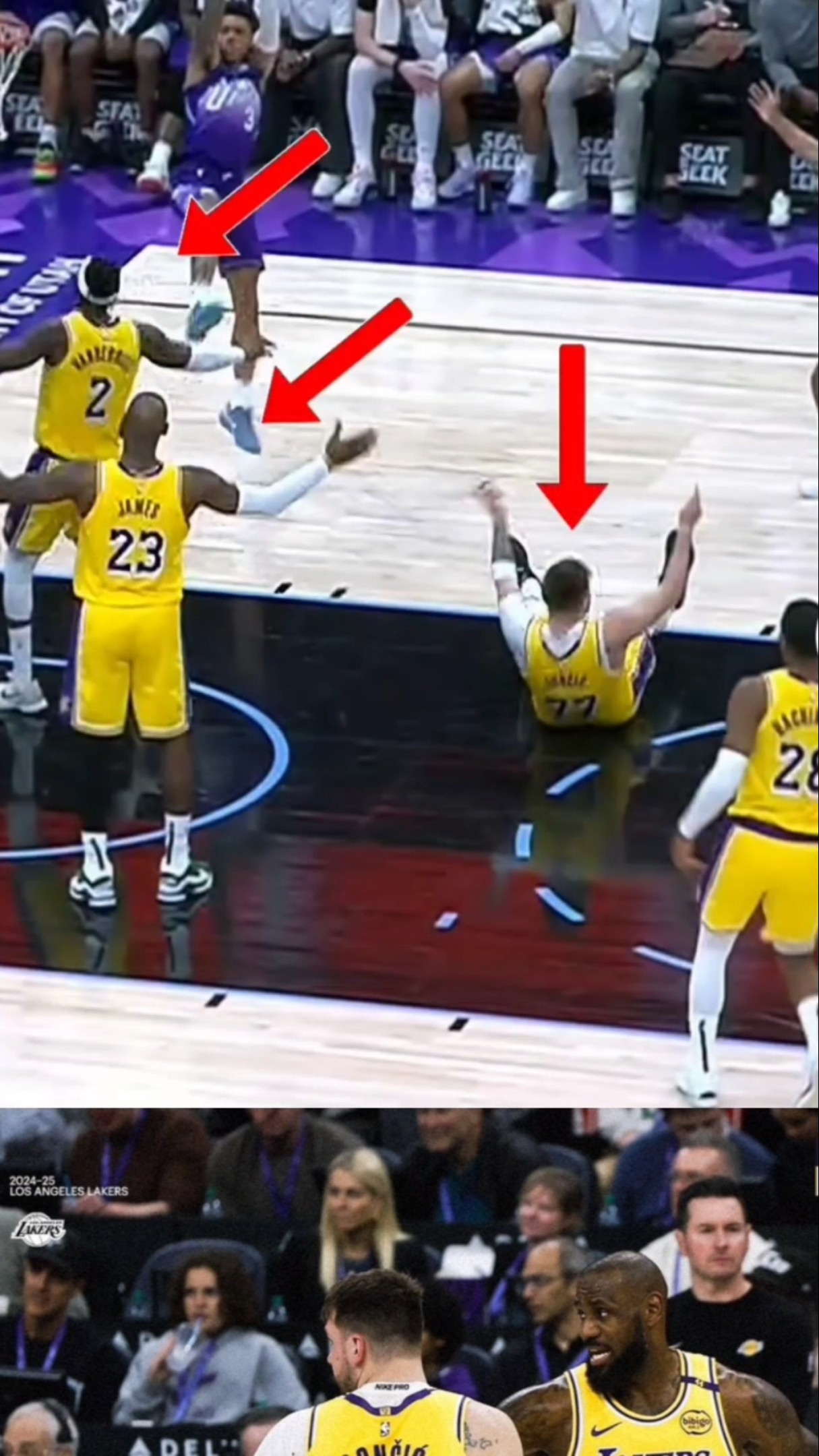 REFS RIGGED THE GAME IN UTAH #nba #lebronjames #lakers #losangeles #goat #basketball #lukadoncic