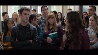 13 Reasons Why Walkout Scene S4 Dylan Minnette Alisha Boe Brandon Flynn Ross Butler Netflix