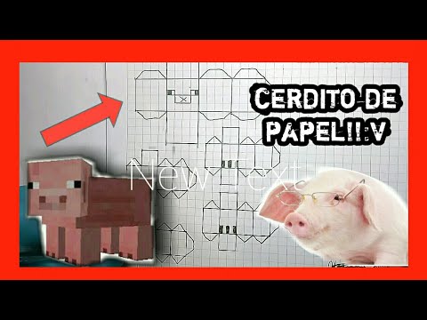 Como Hacer Un Cerdo De Minecraft De Papel Youtube