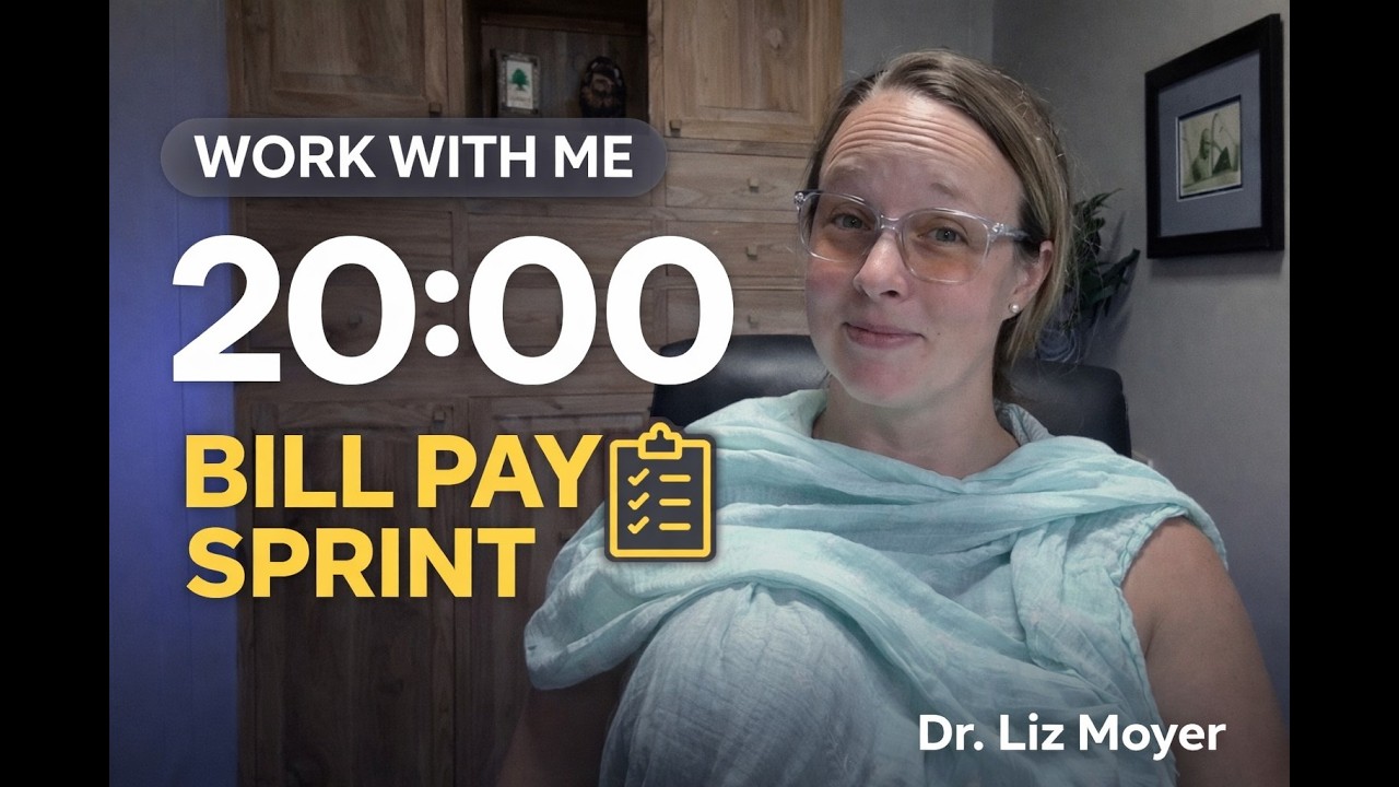 20 Minute Work With Me (No Talking) — Tax Prep Admin Sprint | Pomodoro Timer (Natural Sounds)