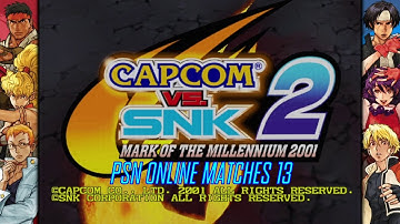 Capcom VS SNK 2 PSN Online Matches 13