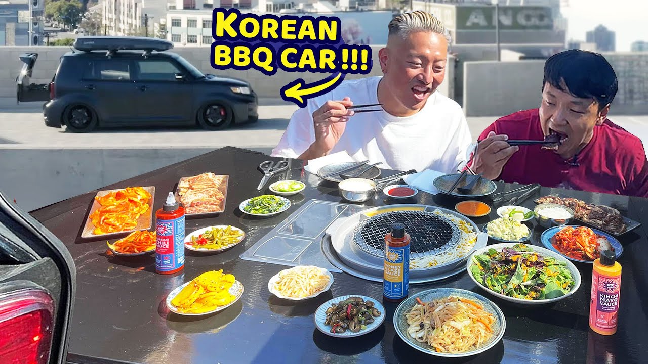 This Car TRANSFORMS into a KOREAN BBQ! KBBQ CAR! YouTube