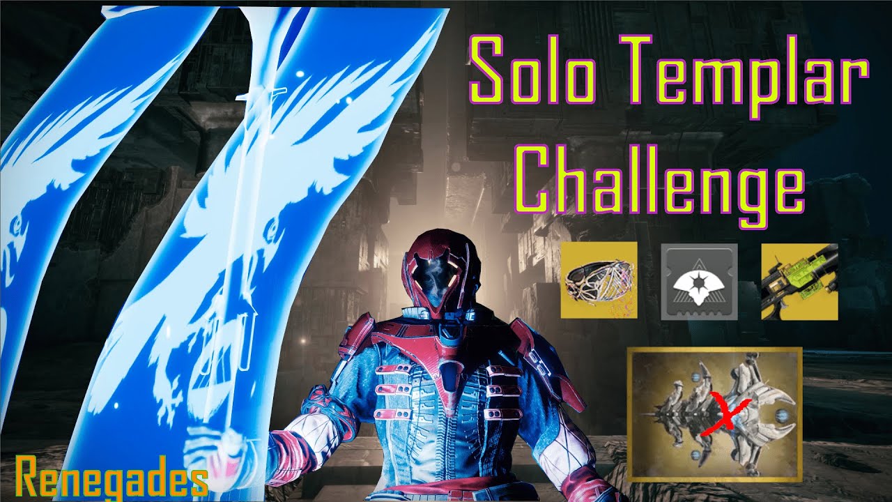 Vault of Glass Solo Templar Challenge no inf. cleanse - Renegades
