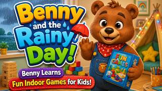 Benny and the Rainy Day! | Benny Learns Fun Indoor Games for Kids!