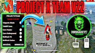Project X Team Completo V22 Mod Menu 1.59.5Emparejando En Todas Las Regionesfree Fire