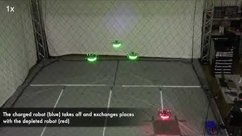 Persistent Robot Formation Flight via Online Substitution