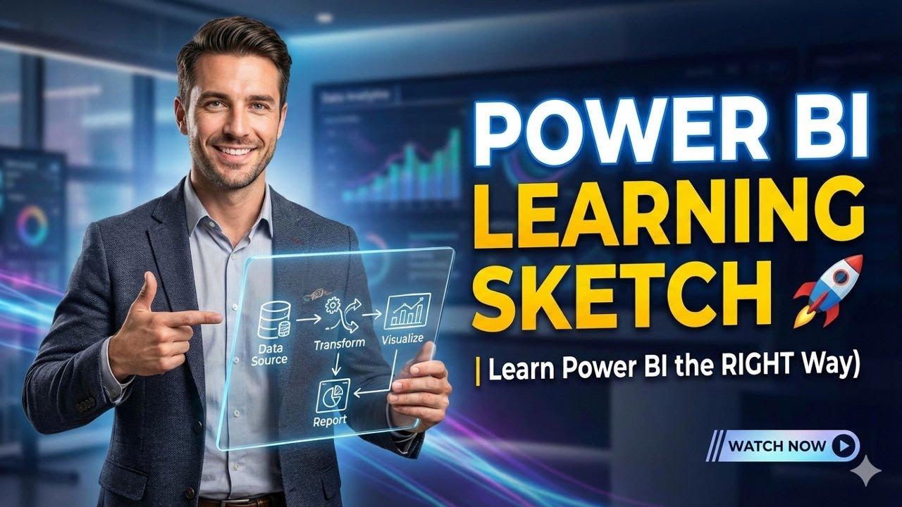 🚀 Power BI Learning Sketch | Learn Power BI the RIGHT Way