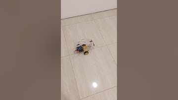 Arduino UNO L293D 避障自走車 寬輪 萬向輪 情境一之二