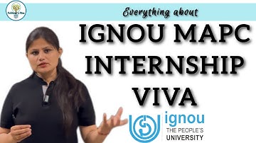 How to crack IGNOU MAPC INTERSHIP VIVA successfully?