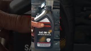 oil change on a 2019 Toyota Camry