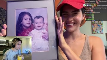 xQc Reacts to Alex Botez getting hit by a huge ring light