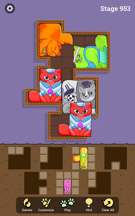 Puzzle Cats Stage 953 Gameplay Walkthrough Android #Shorts