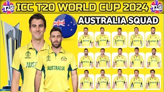 ICC T20 World Cup 2024 | Australia Squad| I Aus Squad 2024 |