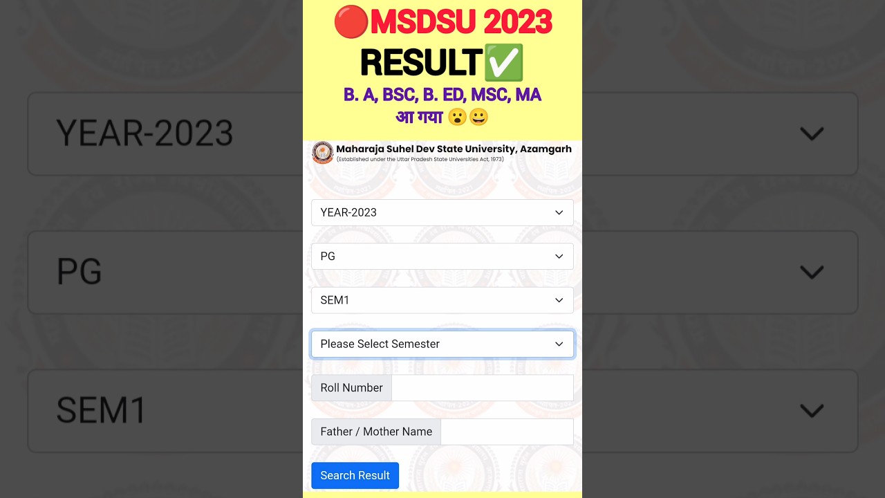 🔴msdsu results 2023|bed results 2023|msdsu 2023|exam 2023|