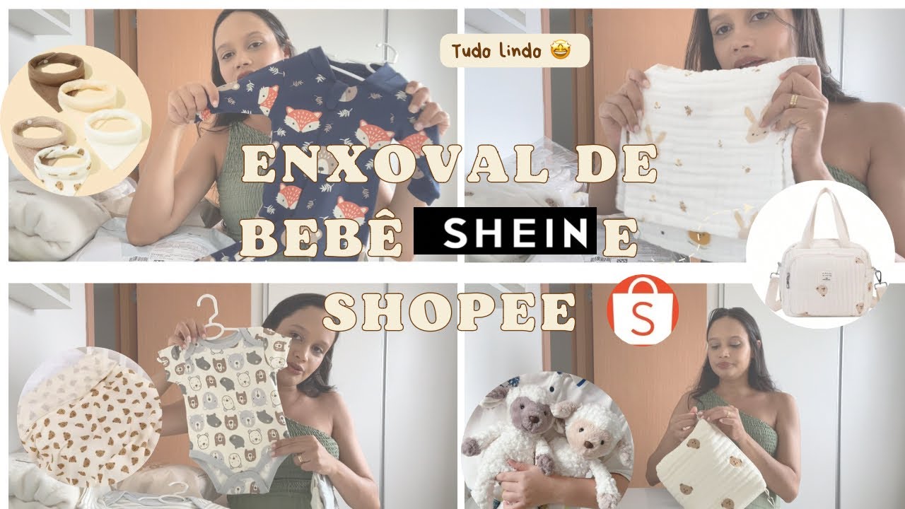 ENXOVAL DE BEBÊ SHEIN E SHOPEE (COMPRINHAS) 😍