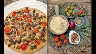 Farinata- a kind of flatbread made with chickpea flour. Super simple and delicious.