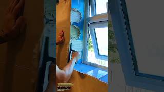 Wall Tiling Installation Around Window Frame Using Tile Adhesive
