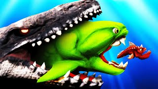 Worlds Biggest Prehistoric Shark Vs Every Fish