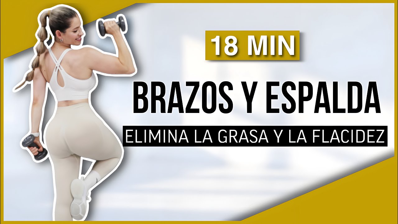 EJERCICIOS PARA ENDURECER BRAZOS Y ADELGAZAR ESPALDA RÁPIDAMENTE | BRAZOS Y ESPALDA | NatyGlossGym