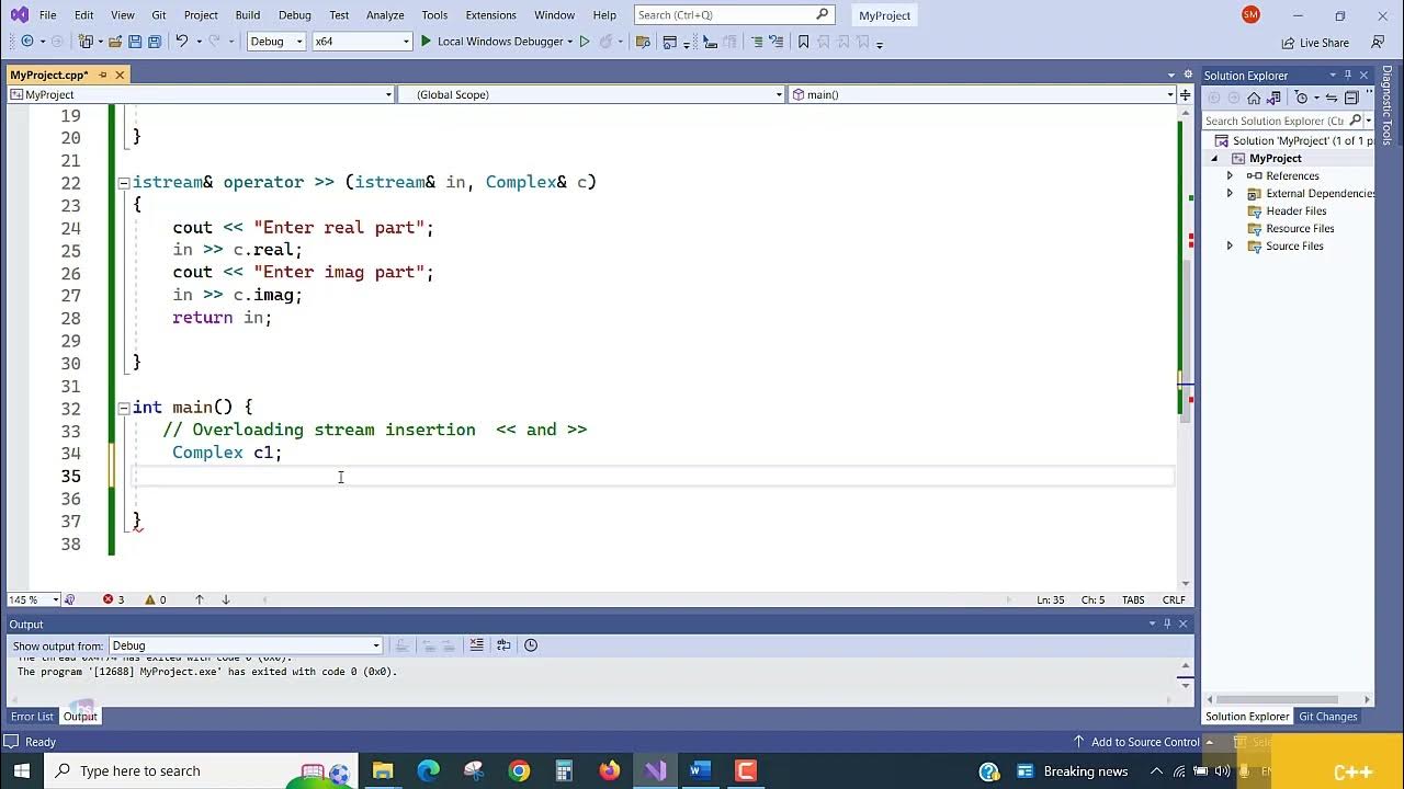5d Overloading the stream extraction operator - YouTube