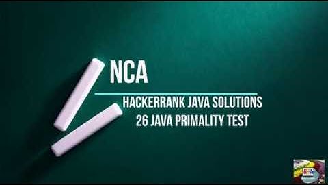 26:Java Primality Test || Hackerrank java solutions.