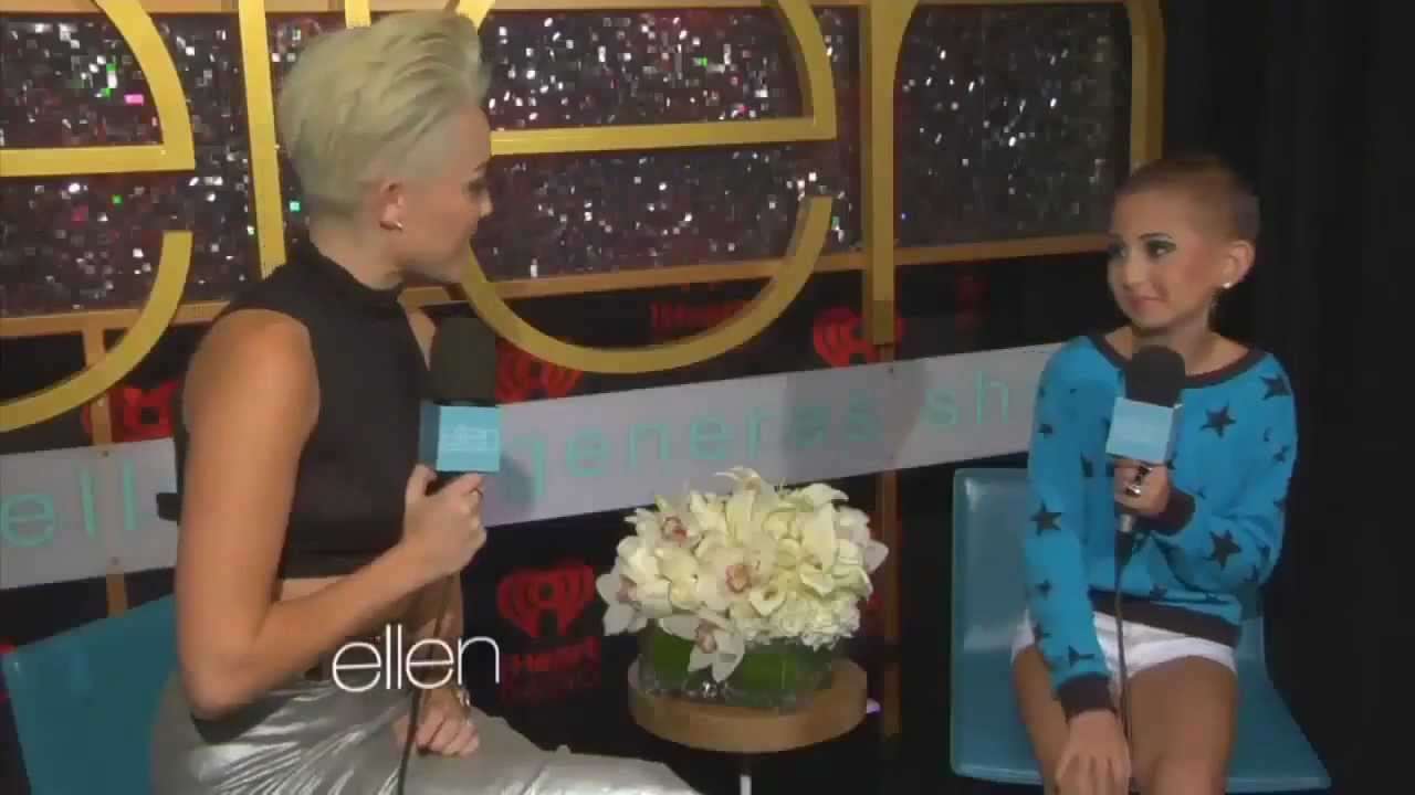 Talia de Ellen DeGeneres habla con Miley Cyrus en el iHeartRadio Music Festival [21/Septiembre]